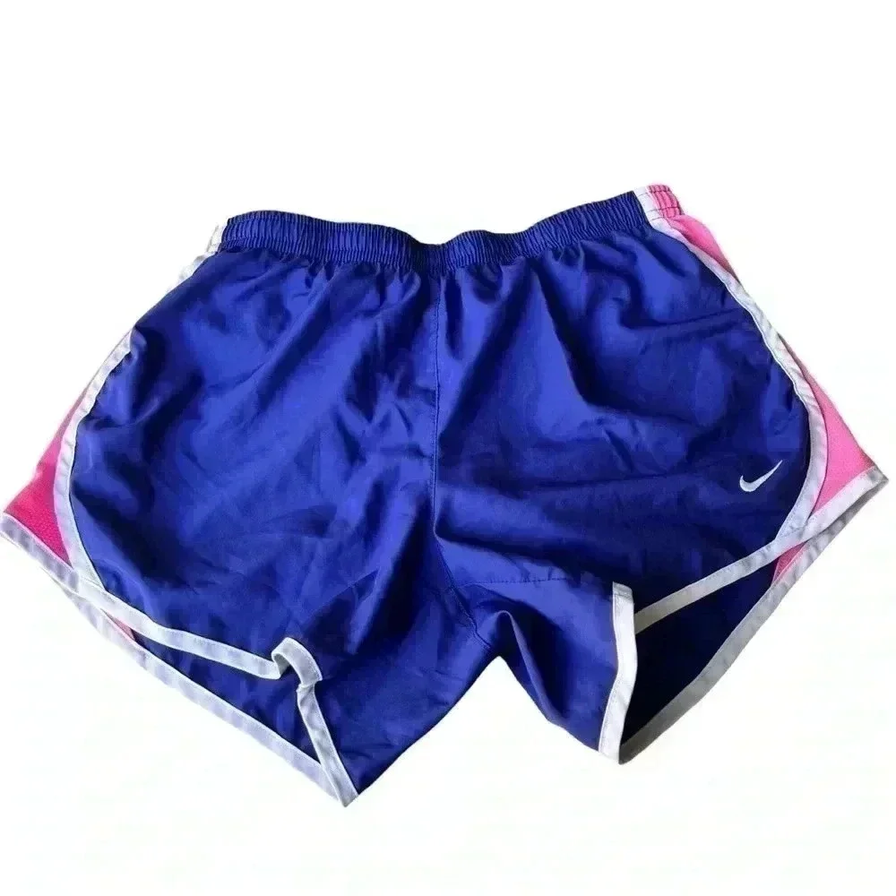 NIKE GIRLS DRI-FIT ACTIVE RUNNING SHORTS• SIZE GIRLS LARGE •BLUE/PINK/WHITE